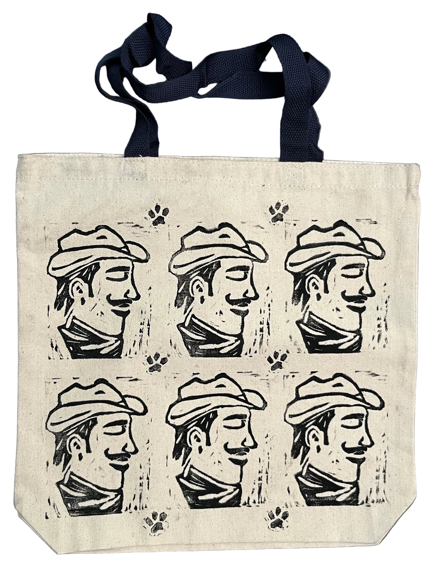 tote: cowboy paw print