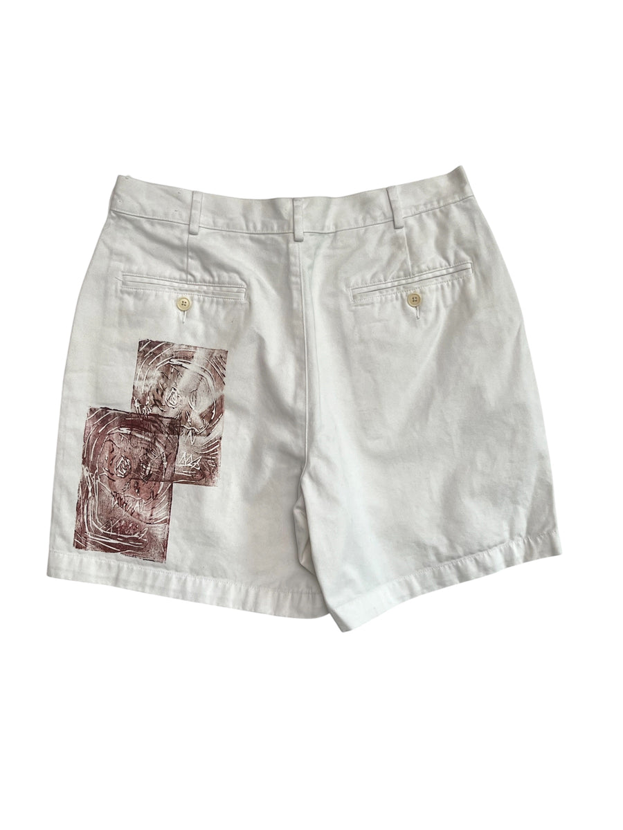 White Lands End canvas short