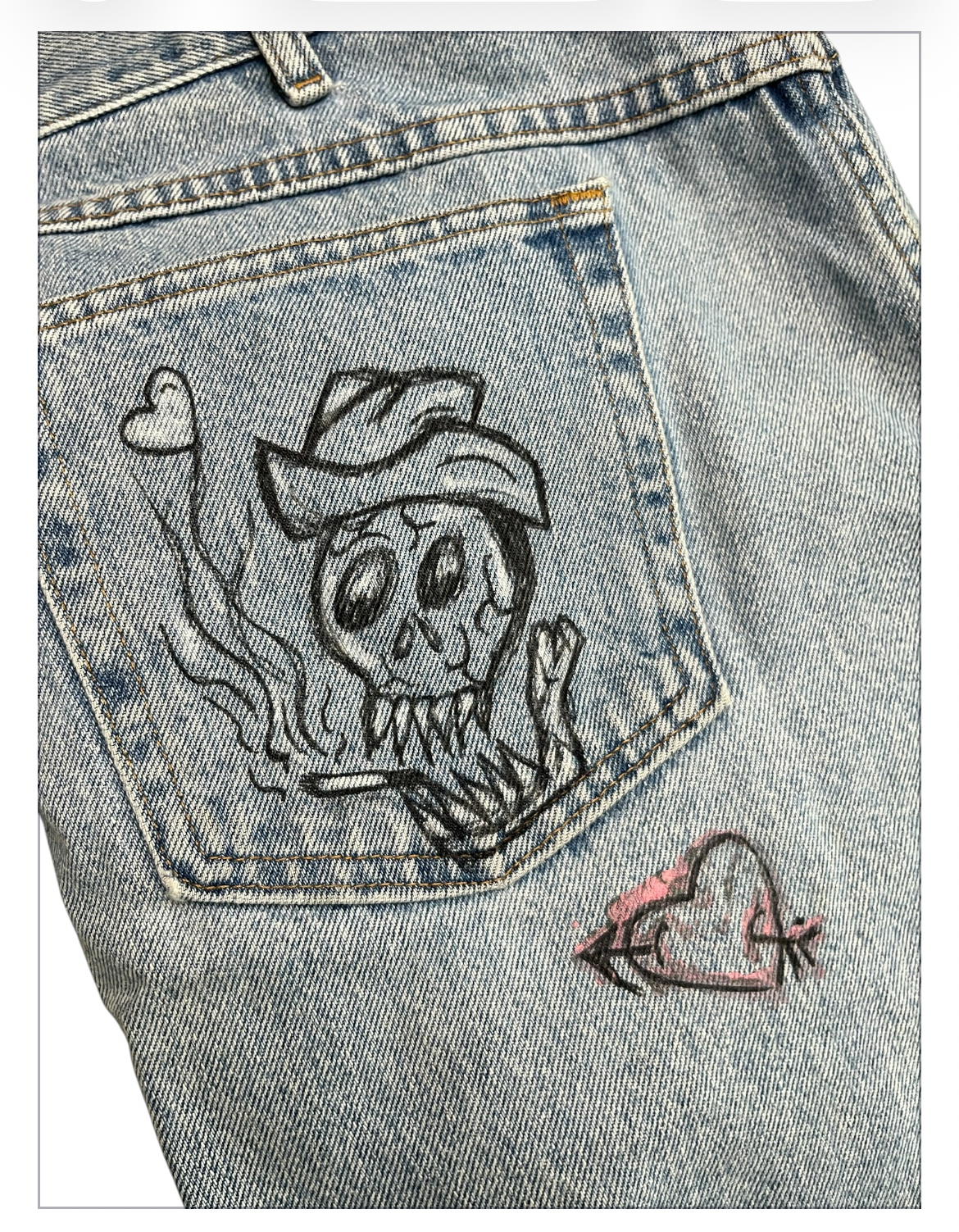wrangler skull pocket cut off