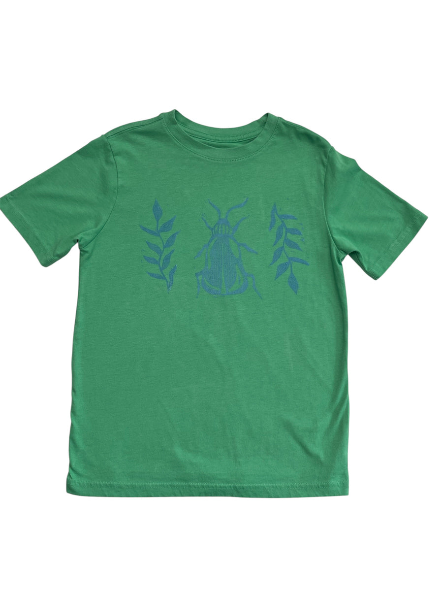 green beetle tee