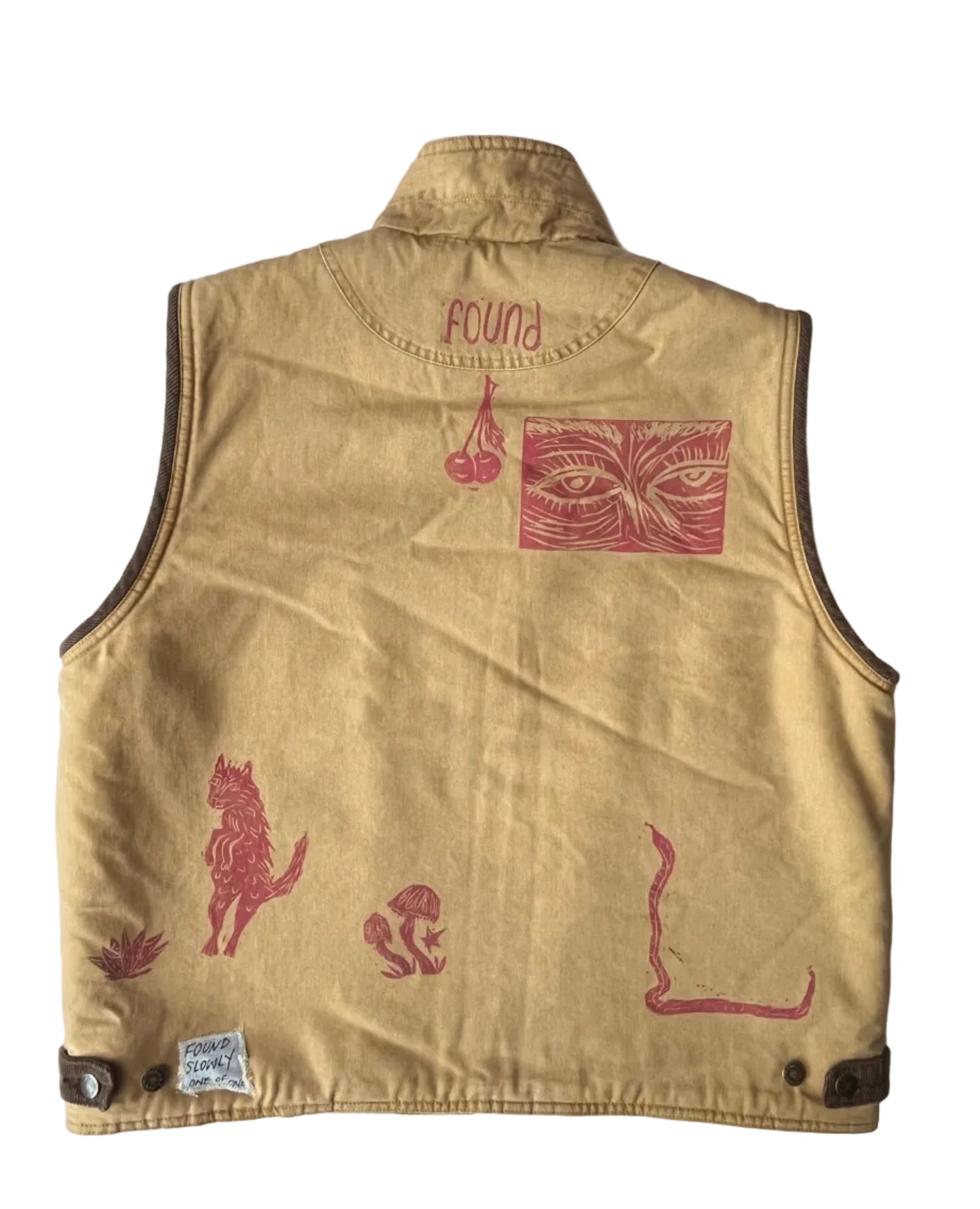 wrangler printed vest