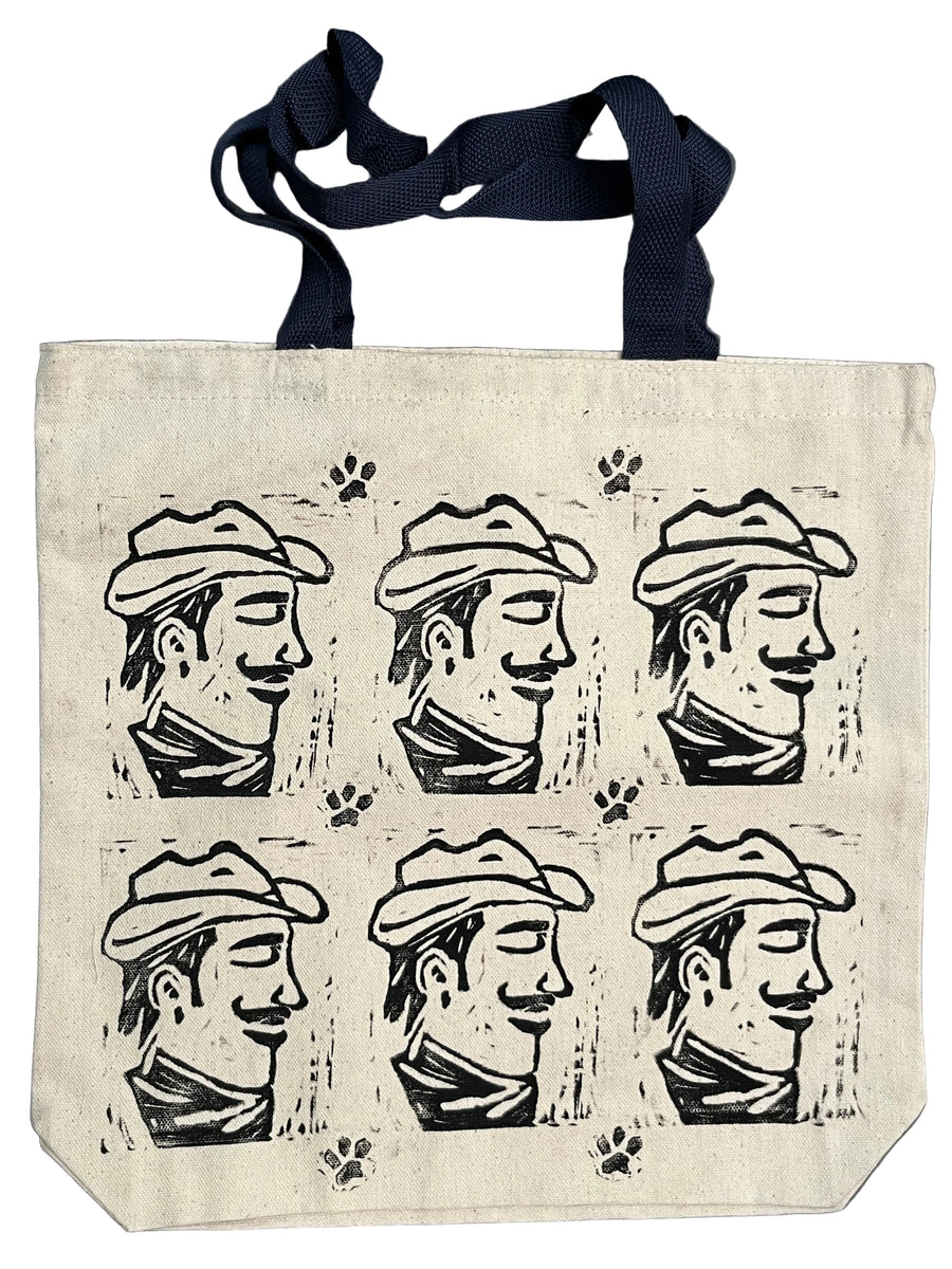 tote: cowboy paw print