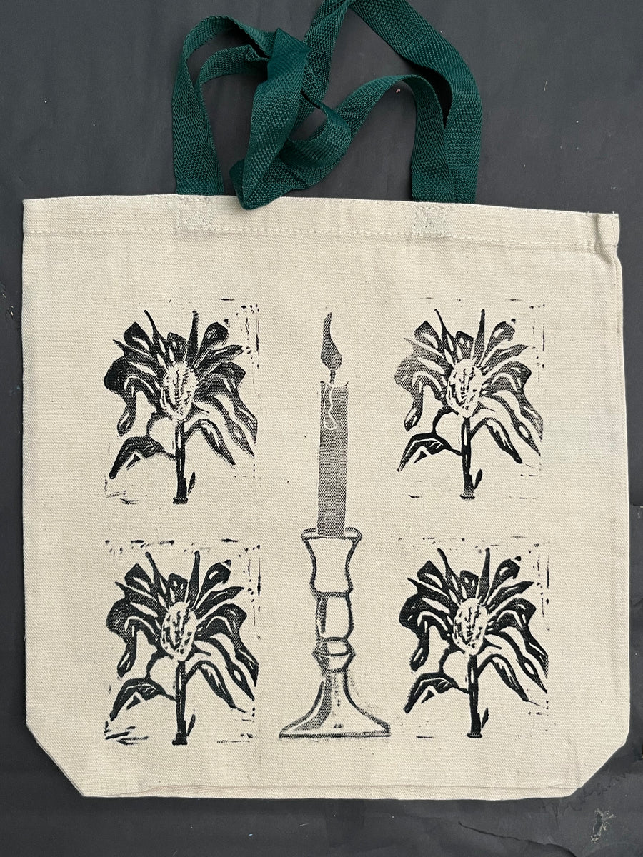 tote: 4x flower candle stick