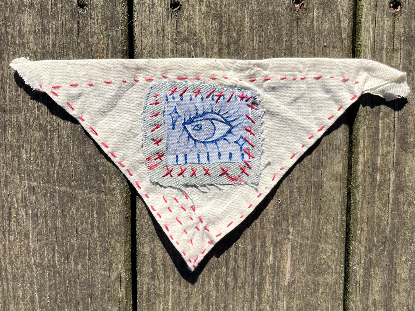 eye patch small dog bandana