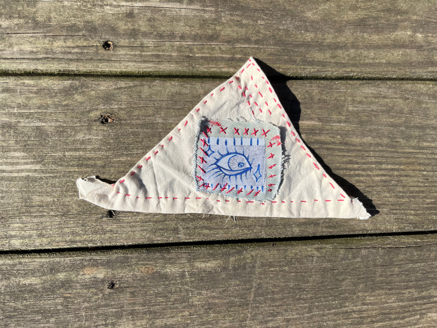 eye patch small dog bandana