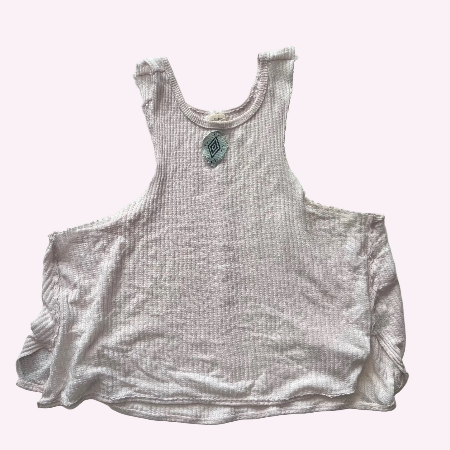light pink patched free people tank