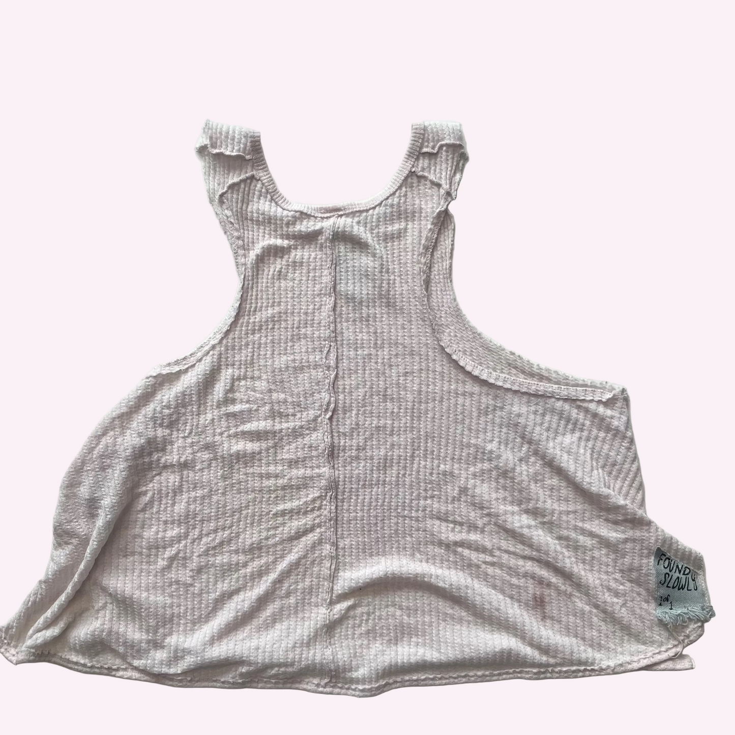 light pink patched free people tank